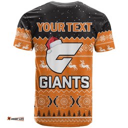 custom personalised greater western sydney football t shirt giants aboriginal merry christmas