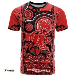 custom melbourne renegades cricket t shirt happy australia day aboriginal art