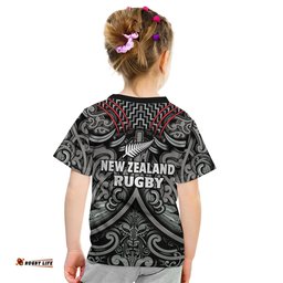 new zealand silver fern rugby t shirt all black nz maori pattern