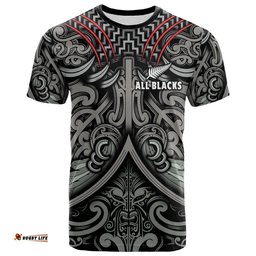 new zealand silver fern rugby t shirt all black nz maori pattern