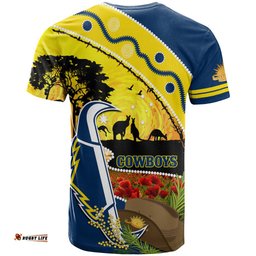 cowboys anzac day t shirt rosemary starring night style