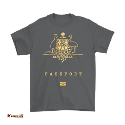t shirt australian coat of arms t shirt passport unisex
