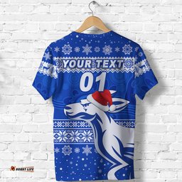 custom personalised north melbourne kangaroos t shirt christmas simple style