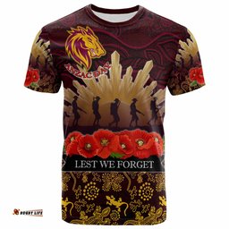 broncos rugby t shirt custom anzac broncos animals in aboriginal art t shirt