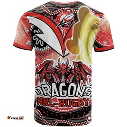 nrlw st george rugby t shirt custom rugby ball indigenous aboriginal st george women t shirtAmazing Aussie