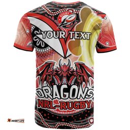 nrlw st george rugby t shirt custom rugby ball indigenous aboriginal st george women t shirtAmazing Aussie