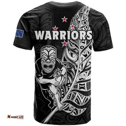 new zealand tiki rugby t shirt nz warriors fern maori style
