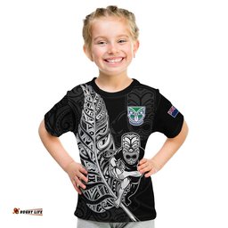 new zealand tiki rugby t shirt nz warriors fern maori style