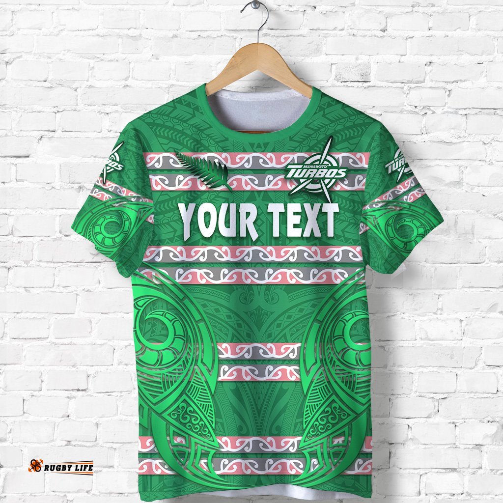 custom personalised manawatu turbos t shirt maori vibes