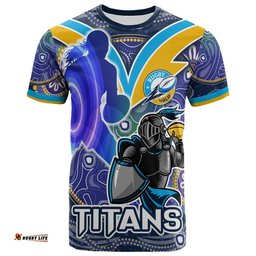 nrlw titans rugby t shirt custom rugby ball indigenous aboriginal titans women t shirtAmazing Aussie