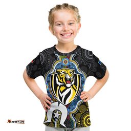 custom personalised richmond tigers football naidoc week t shirt indigenous