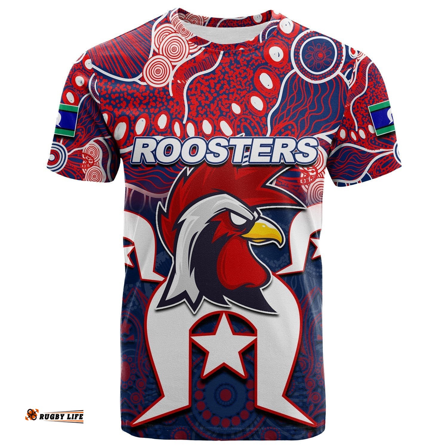 custom personalised roosters torres strait islanders mix aboriginal t shirt