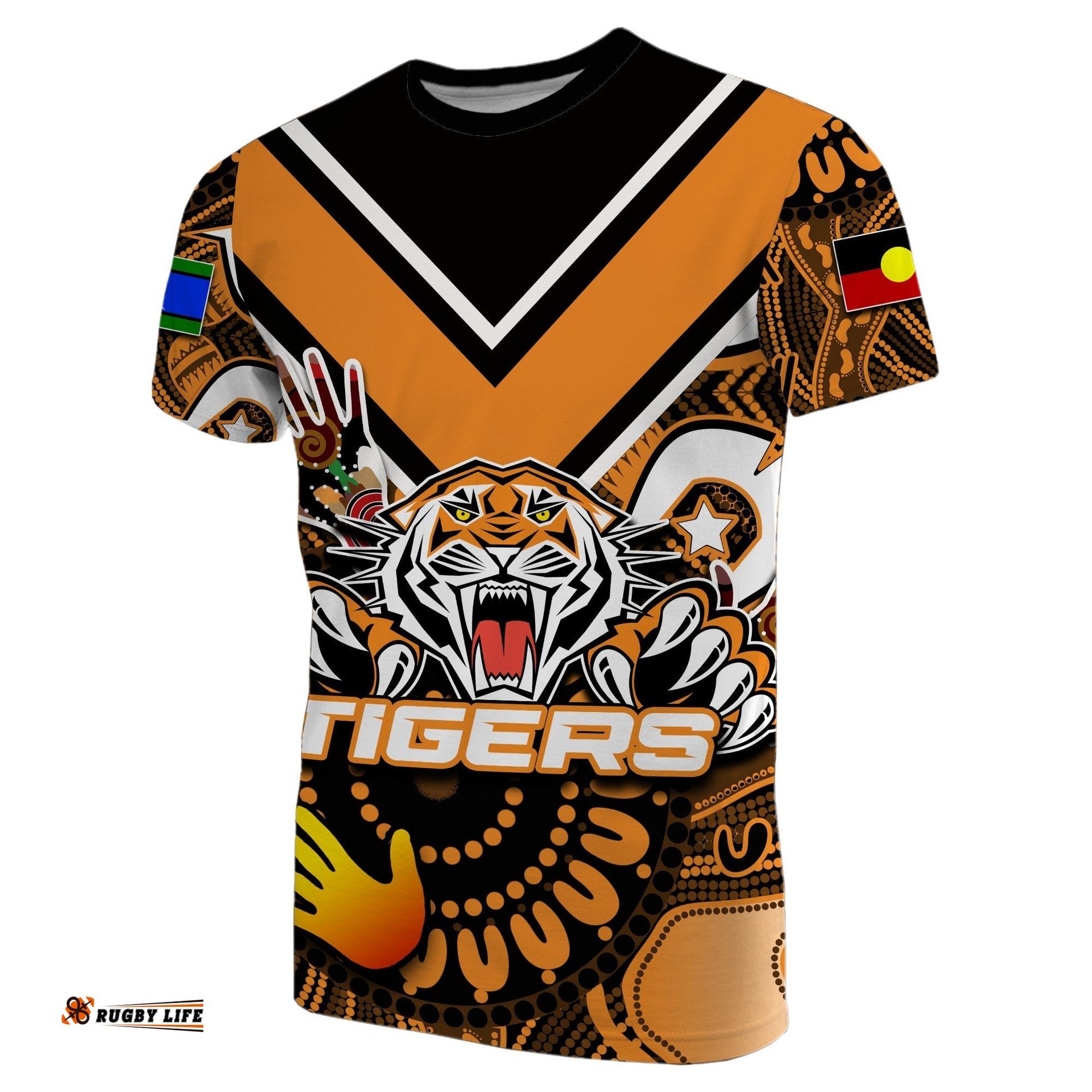 custom personalisednaidoc wests tigers t shirt naidoc patterns