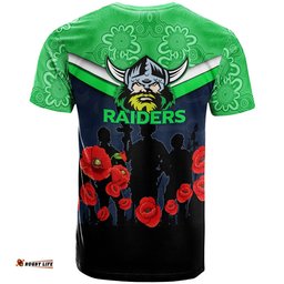 canberra raiders anzac day t shirt indigenous art