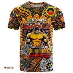 custom gws giants naidoc week 2024 t shirt mascot football dt02