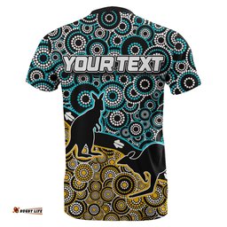 custom personalised port adelaide t shirt power aboriginal circles