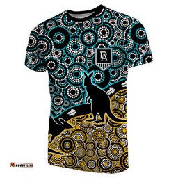 custom personalised port adelaide t shirt power aboriginal circles