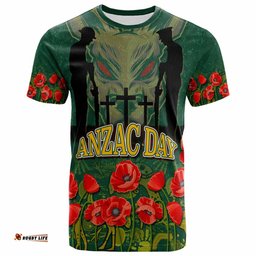 wallabies rugby t shirt custom anzac wallabies aboriginal with animals t shirt 0