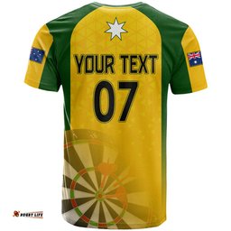 custom australia darts t shirt national color basic