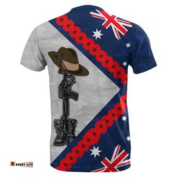 australia flag anzac day t shirt army