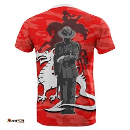 st george illawarra dragons t shirt anzac day army patterns red