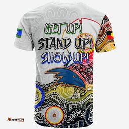 crows australian football t shirt naidoc 2022 patterns