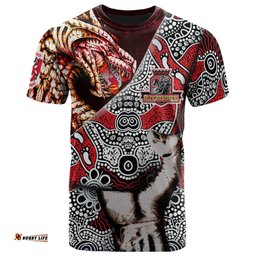 st george rugby indigenous custom patronage t shirt st george illawarra dragons bloods in my veins 0