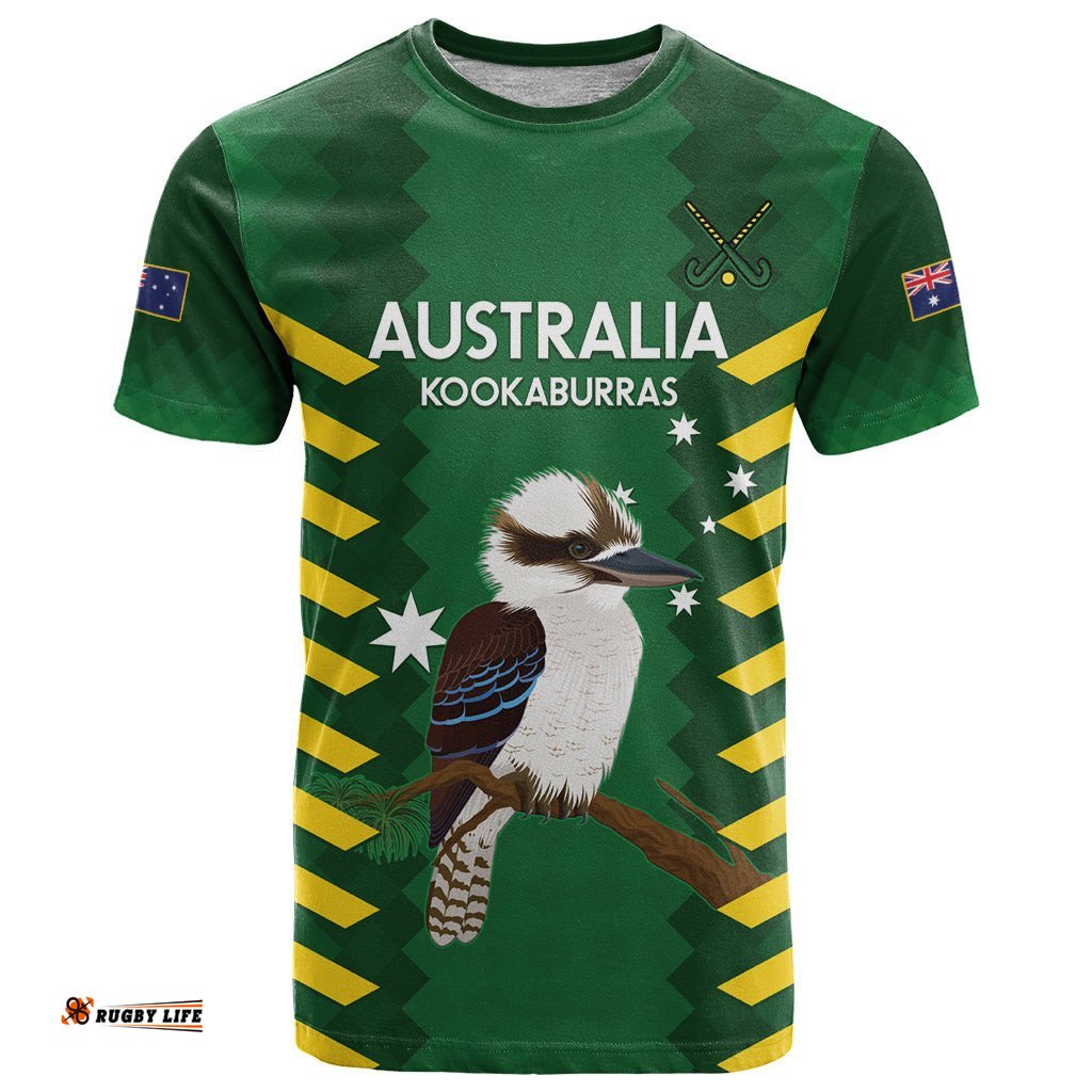 custom australia field hockey t shirt go champions kookaburras national color