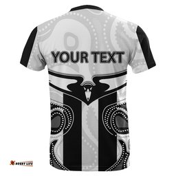 custom personalised yuendumu magpies t shirt