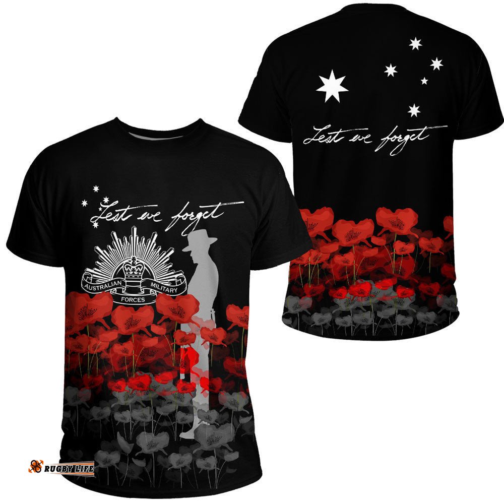 vibe hoodie clothing australian military forces anzac day lest we forget t shirt