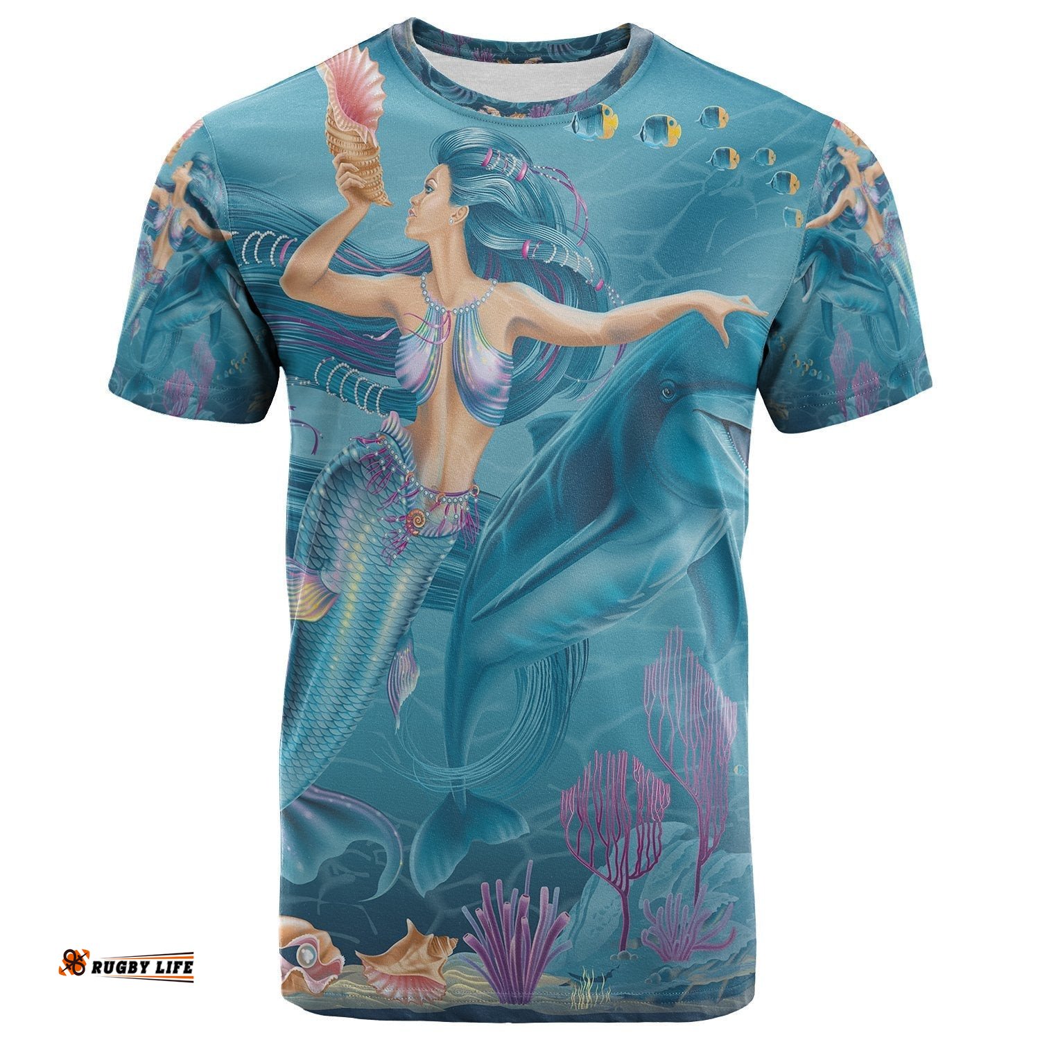tshirt australia beautiful mermaid with dolphin