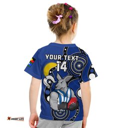 custom text and number north melbourne football naidoc 2023 t shirt roos for our elders indigenous