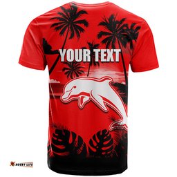 nrl dolphins t shirt summer vibe style