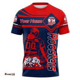 sydney roosters t shirt personalized pentagon style nrl 0
