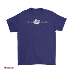 t shirt australian coat of arms t shirt heartbeat unisex