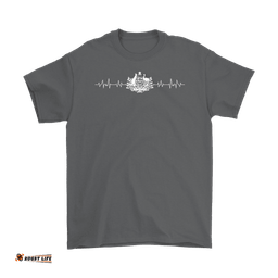 t shirt australian coat of arms t shirt heartbeat unisex
