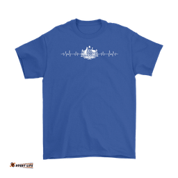t shirt australian coat of arms t shirt heartbeat unisex