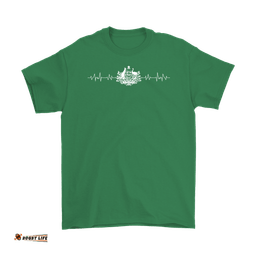 t shirt australian coat of arms t shirt heartbeat unisex