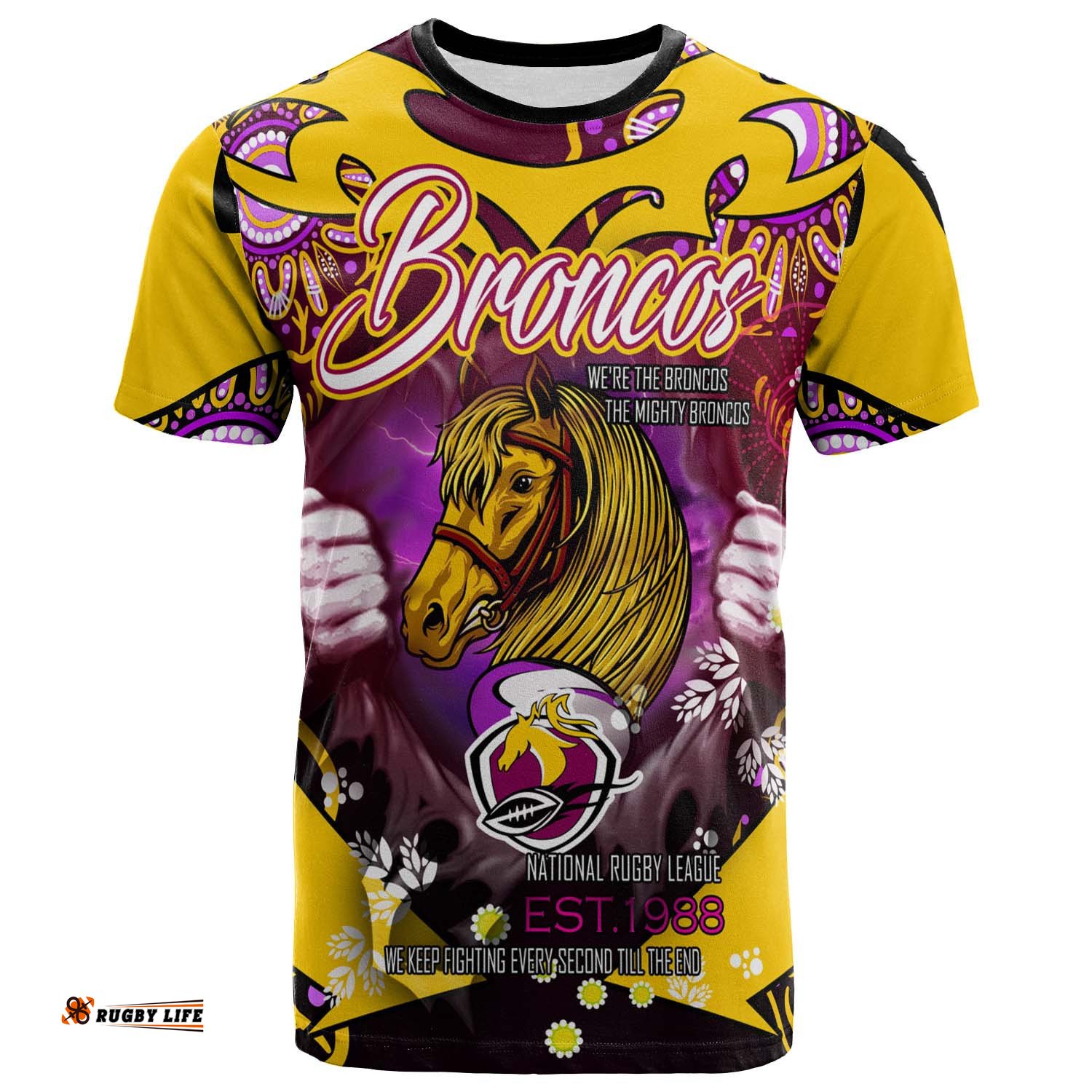 broncos rugby t shirt custom personalised were the broncos aboriginal culture league rugby team t shirt