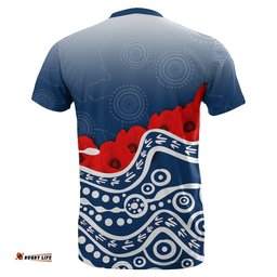 cats t shirt anzac day poppy flowers