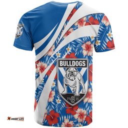 canterbury bankstown bulldogs t shirt hibiscus sport style nrl