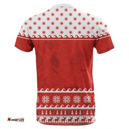 surfing santa claus t shirt christmas australia red style