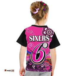 sydney sixers t shirt cricket indigenous aboriginal lizard version