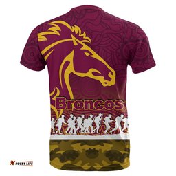 brisbane broncos t shirt anzac day