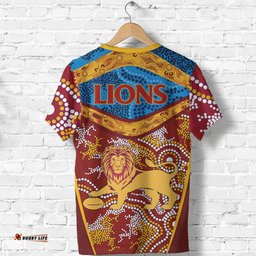 brisbane lions t shirt indigenous