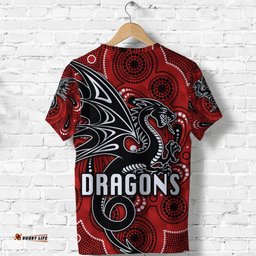 custom personalised st. george dragons t shirt simple indigenous