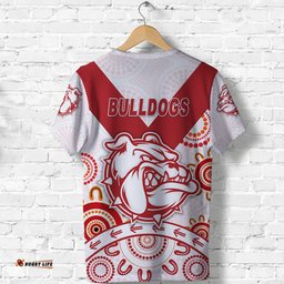 south fremantle football club t shirt bulldogs indigenous version white
