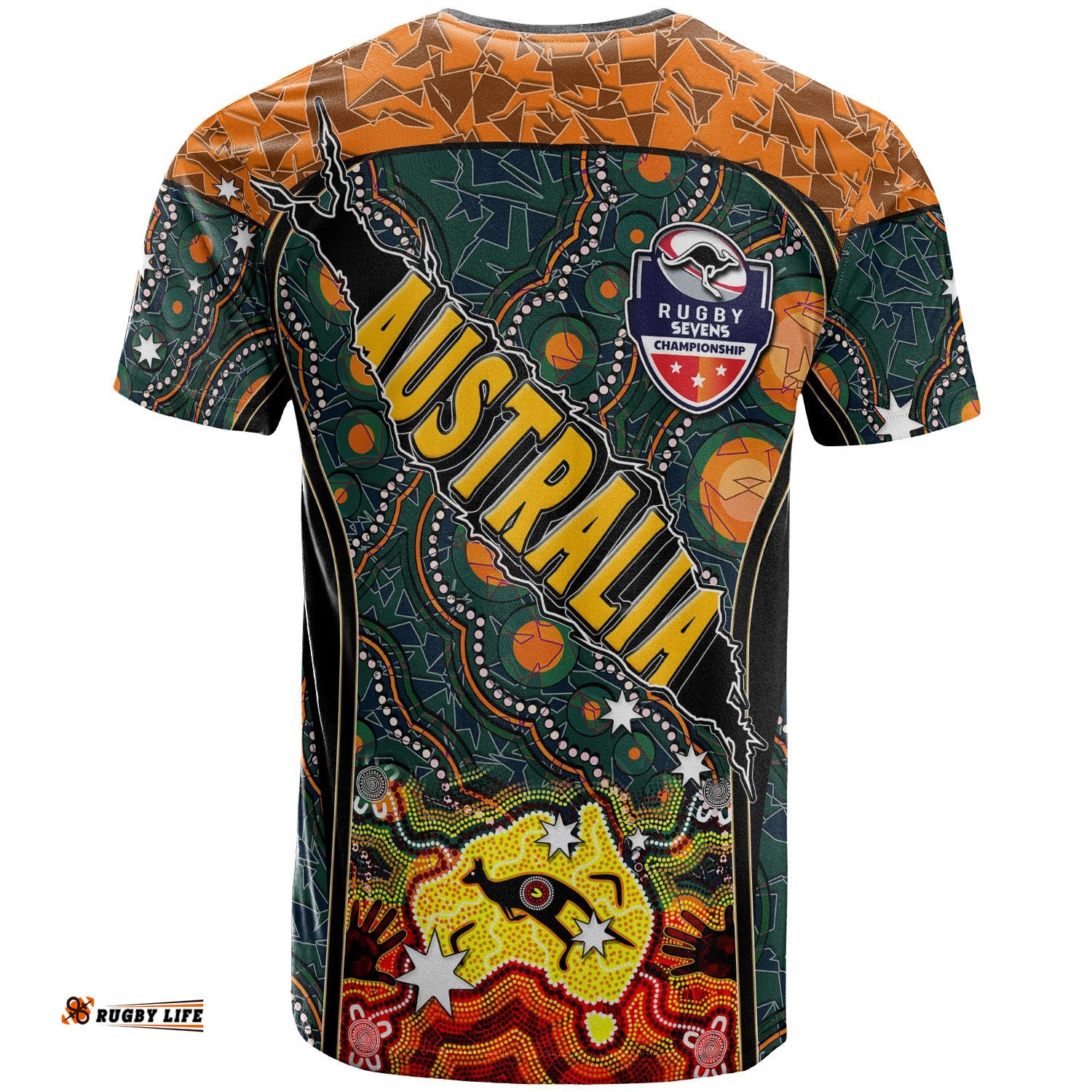australian rugby sevens mens squad t shirt custom australia rugby championship aboriginal culture personalised player and number t shirt