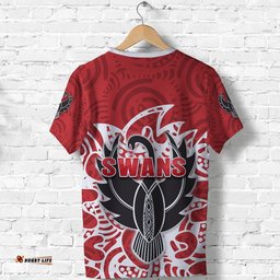 sydney t shirt simple indigenous swans