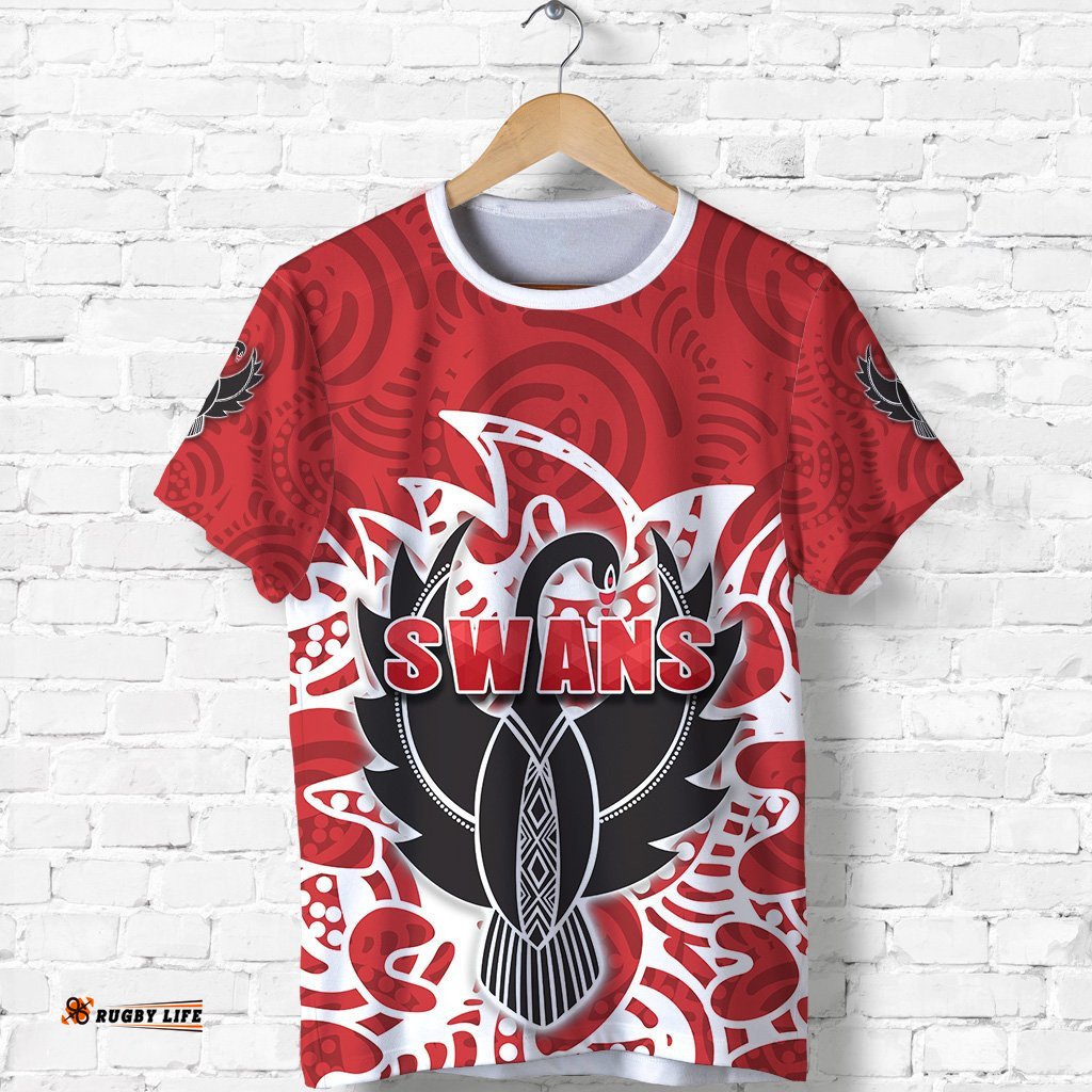 sydney t shirt simple indigenous swans